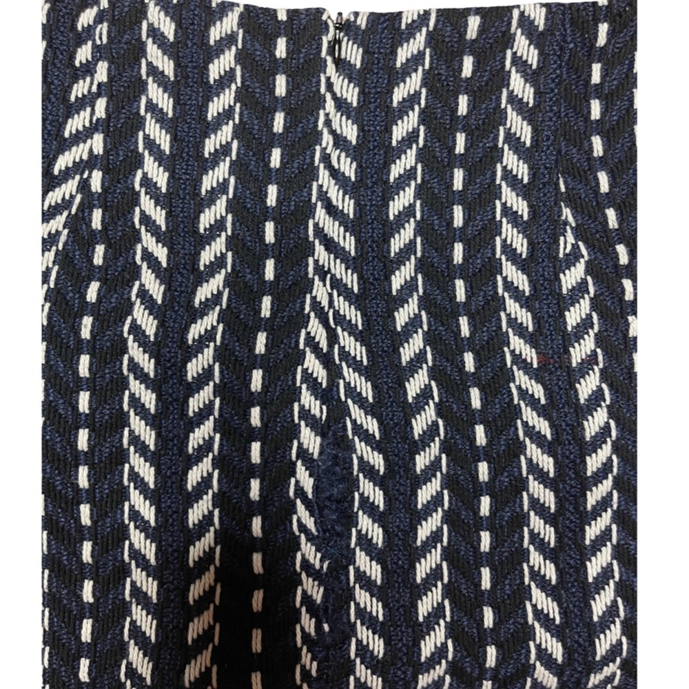 Haute Rogue Urban Outfitters Chevron Knit Mini Skirt Blue & White - Medium - Picture 7 of 14